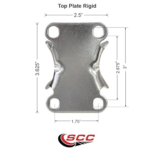 Rubbermaid Cube Quiet Replacement Caster Set Fits Cube Truck Set of 2 - Service Caster Brand