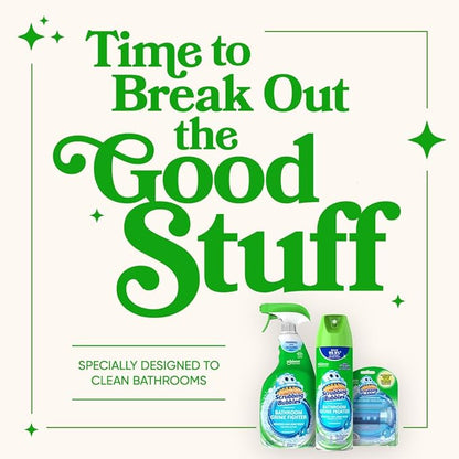 Scrubbing Bubbles Fresh Gel Toilet Bowl Cleaning Stamps, Helps Keep Toilet Clean and Helps Prevent Limescale & Rings, Rainshower Scent, 1 Dispenser with 6 Fresh Gel Stamps (Pack of 6)