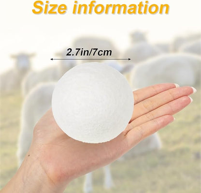 6pc Wool Dryer Balls, Dryer Balls for Laundry, Reusable Wool Dryer Balls