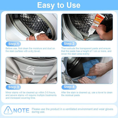 2PCS Nexa Remover Gel,Nuroclean Remover Gel with 2PCS Hard Bristle Crevice Cleaning Brush,Suitable for Grout, Refrigerator, Bathroom Cleaning Solution , Safe Formula That Does Not Damage The Surface