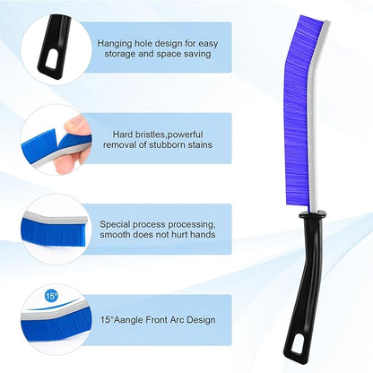 13Pcs Crevice Cleaning Brush Set, Multifunctional Hard Bristle Crevice Cleaning Brushes Tools for Deep Cleaning Gaps, Kitchens, Tight Spaces, Corners, Bottles, Cups, Teapots, Sinks, Bathrooms