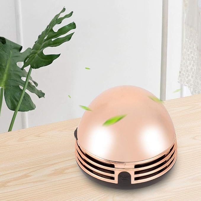 Cyrank Desktop Vacuum Cleaner, Mini Table Dust Sweeper Cordless Tabletop Crumb Sweeper Portable Table Dust Vaccum Cleaner Ladybug Dust Sweeper Desk Cleaner for Cleaning Dust Crumbs Piano Computer Car