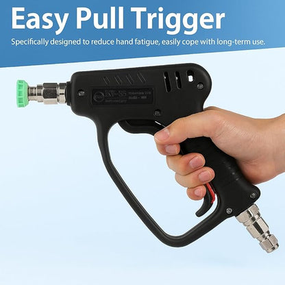 SEPLY Pressure Washer Short Gun, 5000 PSI/10.5 GPM High Power Washer Spray Gun with 3/8'' Swivel Quick and M22-14mm Connect for Foam Cannon Car Wash
