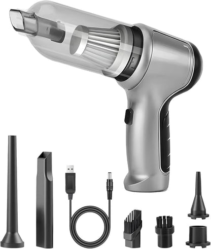 Camping Vacuum Cleaner – Cordless Handheld 6kPa Suction for Tents, Cars, and Outdoor Gear – Sucks Up Bugs, Inflates Pillows, Blows Campfires – Lightweight & Portable, 0.66 lb