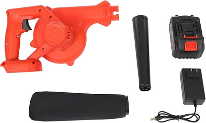 Mini Leaf Blower 2-in-1 Electric Blower Mini Blower Cordless Small Leaf Blower Dust Catcher Car Blower Handheld Vacuum Cleaner for Lawn Care Cleaning