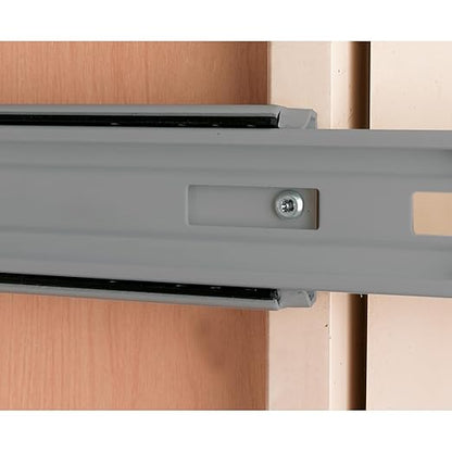 Rev-A-Shelf Top Mount Double Pullout Under Cabinet 50 Quart Kitchen Trash Cans w/Soft-Close for Full Height Cabinet, 150 Pound Rated Full-Extension Slides, 4WCTM-2150BBSCDM-2