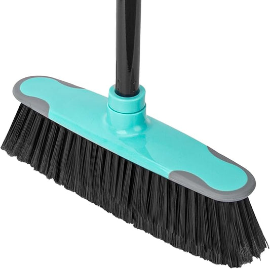 KeFanta Broom for Sweeping Indoor,55" Long Handle House Broom,Soft Bristle Angle Brooms for Floor Cleaning, Kitchen, Garage, Hardwood, Lobby,Patio and Garden