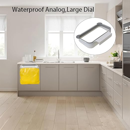 NeilBee Stylish Cute Hanging Trash Bag Holder fits Kitchen cabinets Perfectly， Drill-Free and Tool-Free for Fast Installation, Effectively Freeing up Kitchen Counter and Cabinet Space.