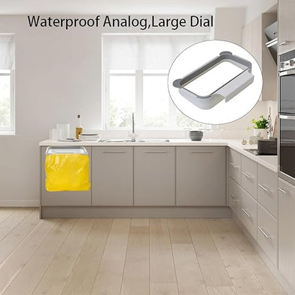 NeilBee Stylish Cute Hanging Trash Bag Holder fits Kitchen cabinets Perfectly， Drill-Free and Tool-Free for Fast Installation, Effectively Freeing up Kitchen Counter and Cabinet Space.