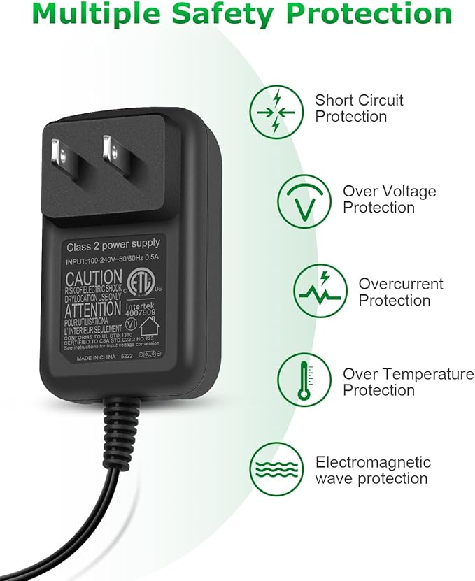 Replacement Charger for Shark SV75_N Series SV75N SV75Z XA75N SV75C SV75SP XB75N Pet Perfect Cordless Hand Vacuum Shark Euro-Pro SV736 SV736R SV736N Cordless 15.6V Lightweight Hand Vacuum Charger Cord
