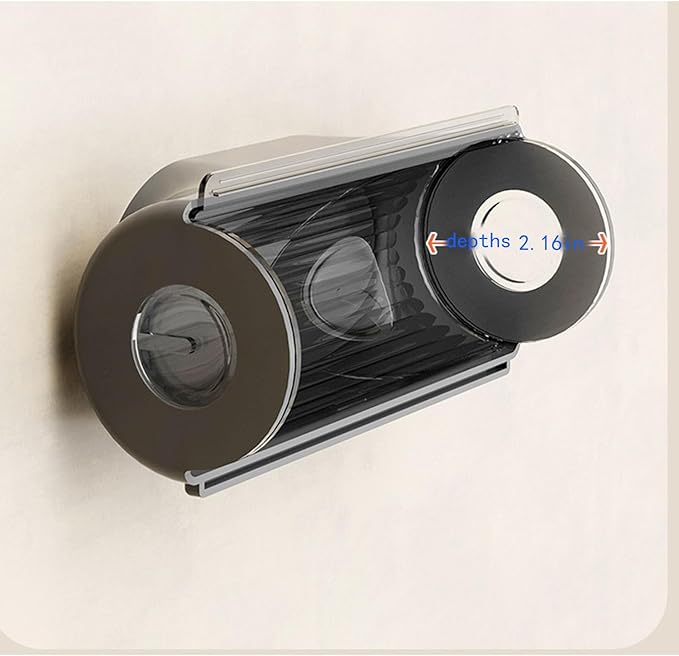 1 Pcs Trash Bag Dispenser Extra Large Trash Bag Dispenser Roll Holder Garbage Storage Box Organizer Plastic Bag Organizer for Kitchen (Black)