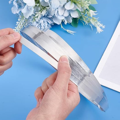 PH PandaHall 16.4 FT x 0.4 Inch Aluminum Flashing Roll High Purity Aluminium Foil Strips, 1060 Grade 1mm Metal Sheet Metal Roll Target Rolling for Crafting, 18 Gauge
