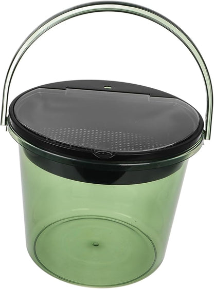 MAGICLULU Trash Can Tea Dregs Bucket Lid Food Waste Bin for Kitchen Grounds Waste Bin for Countertop Sturdy Design