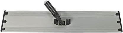 CleanAide Flat Mop Plate Frame for Microfiber Pads, Commercial-Grade Aluminum with 360° Swivel, Hook and Loop Fastening, Lightweight and Durable, Gray, Frame Only, 18 Inches
