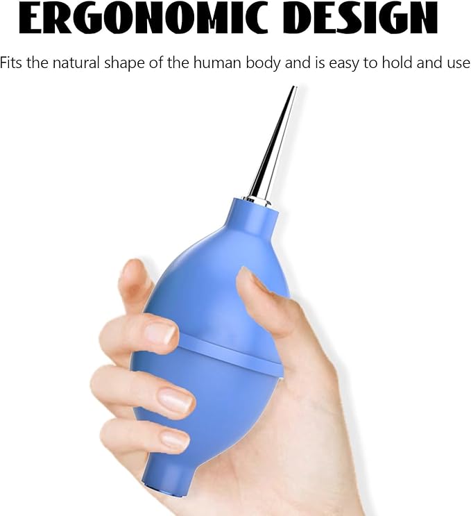 Air Duster, Large Dust Ball Hair Dryer Manual Silicone Blow Pump Cleaning Tool Coffee Grinder, Camera, Keyboard, Watch Dust Removal Tool Coffee Cleaning Tool (Green)