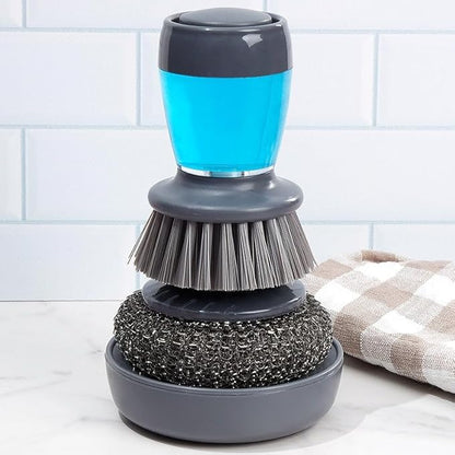 Soap Dispensing Palm Brush Set