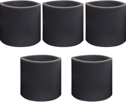 5 Pack 90585 Foam Sleeve VF2001 Foam Filter Type R Replacements for Shop Vac Wet Dry Vacuums 5 Gallon and Larger, Fits for Vacmaster & for Genie Shop Vacuum Cleaners