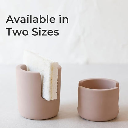 Selegna Diatomite Stoneware Sponge Holder & Sink Caddy, Drying Stone Kitchen Sink Organizer for Counter, Water-Absorbing Diatomaceous Earth Sponge Tray for Kitchen & Bathroom Countertop