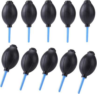 BAOFALI 10 Pack Soft Rubber Alcohol Ink Air Blower Dust Chips Camera Cleaner Craft Arts Painting Drawing Ink Black Blower Pump Hand Held Tool (15x5.5cm/6x2.2inch