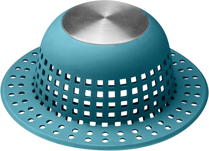 Aluvor Shower Drain Hair Catcher Bathtub Drain Cover Shower Protector for Pop-Up & Regular Drains