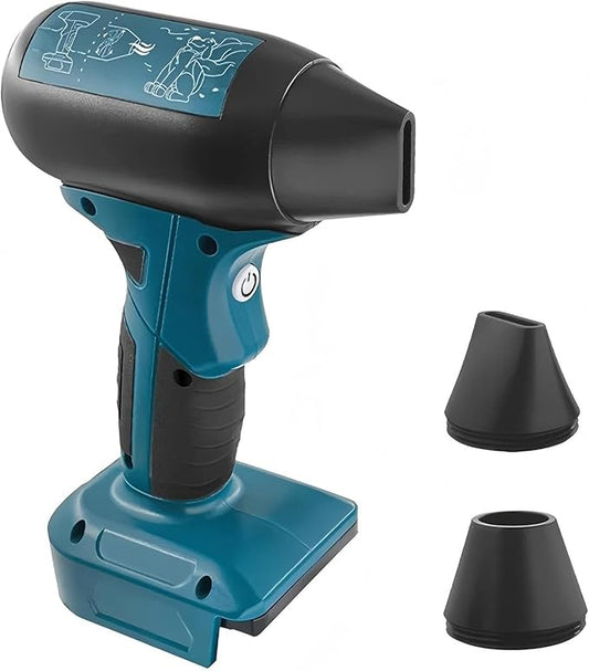 Jet Fan Mini Blower Compatible with Makita 18v Battery, 130000 RPM Handheld Blower Cordless,Portable Compressed Air Duster with 4-Speed Control for Keyboard,Leaf Cleaning(no Battery)
