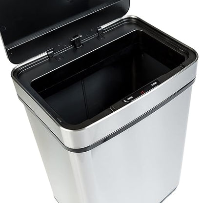 Honey-Can-Do 50L SS Sensor Trash Can TRS-08414 Silver