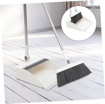 Dustpan and Broom Set Brush for Home Cleaning Long Handle Broom Kit Comfortable Sweep Decorative Brush
