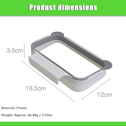 Hanging Organizer Garbage Bag Holder, Over The Cabinet Plastic Trash Bag Holder for Kitchen, Garbage Bag Holder Rack Space Saving Use Portable Cabinet Door Trash Bag Holde Garbage Can