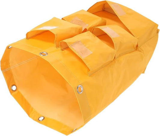 Janitorial Cart Bag Waterproof Canvas Cleaning Tote Large Capacity Cleaning Supply Bag for Housekeeping and Trash Collection