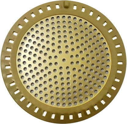 Huntonry Hair Drain Catcher, Shower Drain Hair Catcher, Shower Drain Strainer, Bathtub Drain Cover, Tub Drain Hair Catcher, Bathroom Sink Strainer, Bathroom Drain Protector, Flat, Round, Gold