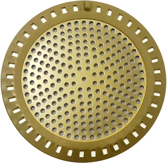 Huntonry Hair Drain Catcher, Shower Drain Hair Catcher, Shower Drain Strainer, Bathtub Drain Cover, Tub Drain Hair Catcher, Bathroom Sink Strainer, Bathroom Drain Protector, Flat, Round, Gold