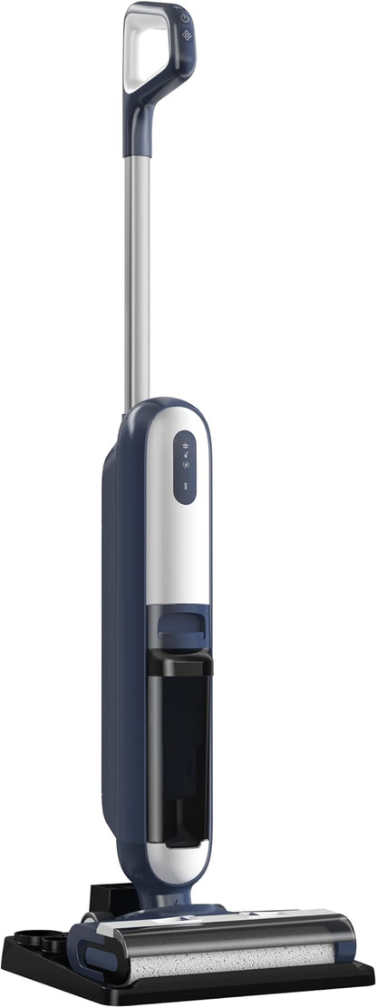 Wet Dry Vacuum Cleaner, Cordless Floor Washer, Vacuum and Mop All in One with Auto Self-Cleaning, Dual Water Tank & Tangle-Free Brush Design, Dual-Edge Cleaning, Up to 35-Minute Runtime