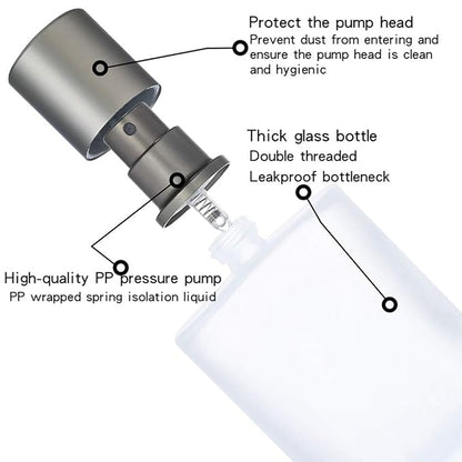 2 Pack 50ml/1.69 Oz Empty Frosted Glass Spray Bottles Perfume Atomizer, Refillable Fine Mist Spray Empty Perfume Bottles with 4 kinds of perfume dispenser (2 Pack 50ml/1.69 Oz Frosted Bottles)