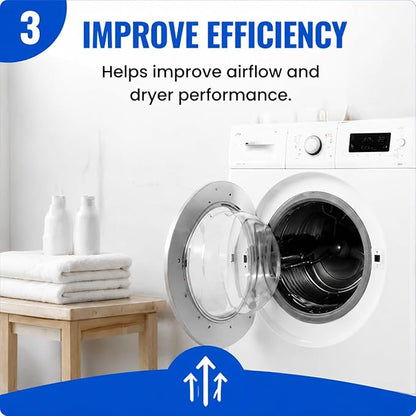 Dryer Lint Brush Vent Cleaner Lint Trap Cleaning Tool Dryer Vent Brush Long Flexible with Wood Handle 27.95 Inches Medium Size for Dryer Vent Cleaning DIY Enthusiasts Homeowners (2, PCS)