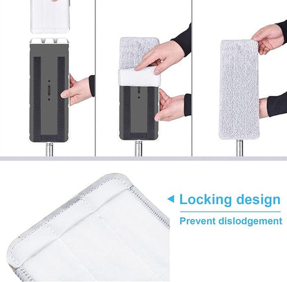 BOSHENG Flat Mop Pads, Mop Replacement Pads, Microfiber Mop Pads, Machine Washable Pads, Refill 3 Packs