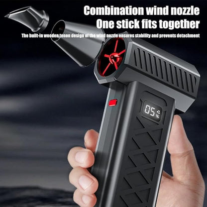 Electric Air Duster, 130000RPM Cordless Air Duster, 6-Gear Adjustable Mini Blower with Fast Charging, Dust Blower for Computer Keyboard, Car, Home & Multi-Surface Cleaning (Red)