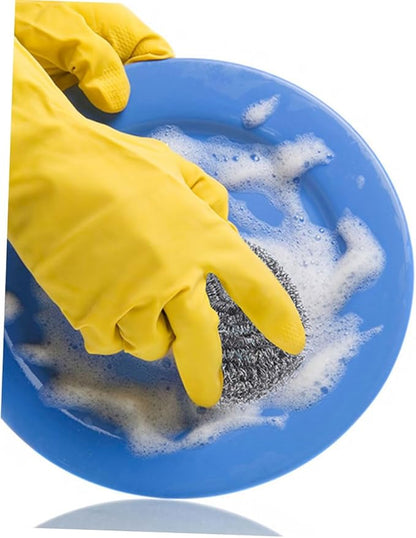Cabilock 20pcs Pan Cleaning Scrubbers Metal Scrubber Balls for Pot Grill and Oven Cleaning Non-Shedding Kitchen Tool