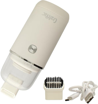 The Beadsmith CraftVac – Rechargeable Mini Vacuum – Basic Elements – Quiet 1 Button Operation – 2 Suction Levels – 2 Nozzle Attachments – Great for Beads, Glitter & More – Instructions Included