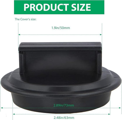 Garbage Disposal Splash Guard with Cover – 3-1/8 Inch Rubber Drain Stopper for Kitchen Sink, Fits Whirlaway/Waste King/GE, Prevents Water Splash & Clogs, Heavy-Duty Anti-Splash Guard (3-1/8 Inch)