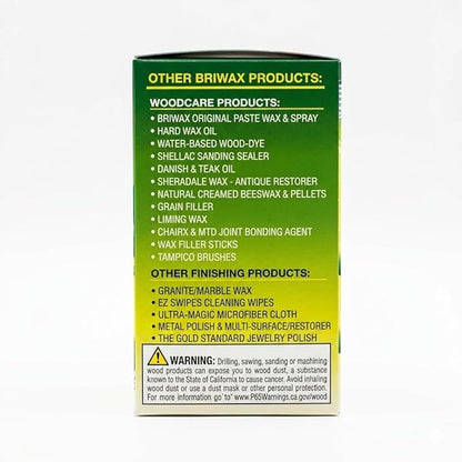 Briwax 0000 Steel Wool Scrubber, 100 Percent Oil-Free, Extra Fine