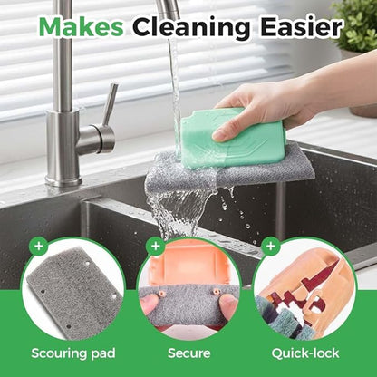 Magic Window Track Cleaner, 2026 Upgraded Window Groove Cleaning Brush Tools Set, Sliding Door Track Cleaner, Hand-held Window Track Cleaner Brushes Tools for Window lides Gaps (Grey+Green)