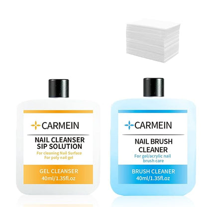 Nail Cleaner & Nail Brush Cleaner - Polyester Nail Gel Essential Kit(Gel Cleanser set D)