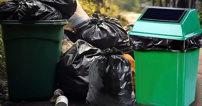 Tall Kitchen Trash Bags 13 Gallon Garbage Bags 50 Liters Plastic Trash Can Liners Waste Basket Bin Liners for Home Office Outdoor 160 Counts