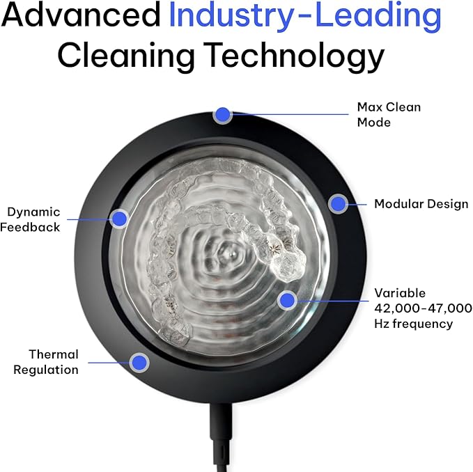 Zima Dental Pod PRO: New Ultrasonic Retainer Cleaner Machine. Market-Leading, Best Aligner Cleaner, Nightguard Cleaner, Mouthguard Cleaner, Denture Cleaner, Ultrasonic Cleaner for Oral Dental Care
