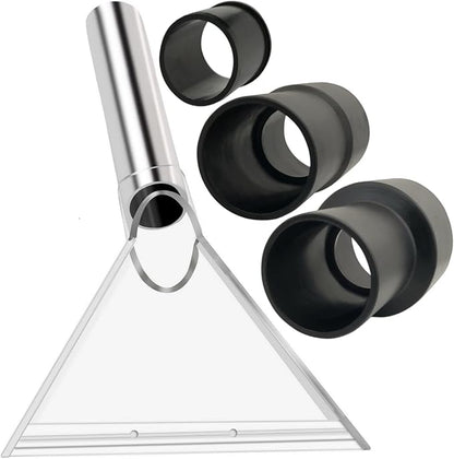TunaMax Universal Work with All Shop Vacs Clear Extractor Attachment with 1-1/4" & 1-7/8" & 2-1/2" Adapters for Upholstery & Carpet Cleaning & Auto Detailing, Wet/dry Vacuum Extraction Accessory