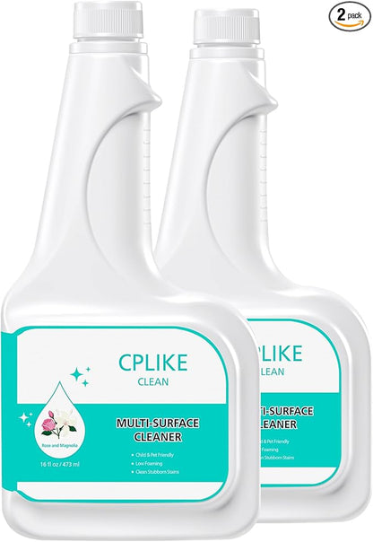 CPLIKE Floor Cleaning Solution Compatible with eufy Omni C20, X8 Pro, X10 Omni, G series, L Series Robot Vacuums, Dilution Ratio 1:200, 473 ml /15.99 fl oz, for Multi-Surface Hard Floor(2 Bottles)