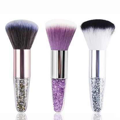 3Pcs Nail Dust Brush Soft Nail Art Brushes Cleaner Dipping Powder Makeup Blush Brush Nail Duster Nail Brushes for Cleaning Acrylic Nail Art Tools
