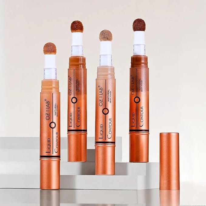 Calypso Glow Liquid Contour Wand Morning Glow – Long-Lasting Matte Finish, Buildable Coverage, Cushion Applicator, Vegan & Cruelty-Free, 6ML/0.21FL.OZ，PACK OF 1