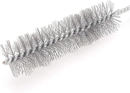Utoolmart Steel Wire Cleaning Brush, Spiral Power Tube Brush, Steel Wire Tube Brush Cleaning Tool, Tube Bottle Brush, 1.2-inch Diameter 12-inch Length, 2pcs