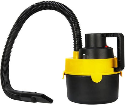 Portable Wet-Dry Vacuum, 12 V Car Vacuum Cleaner, 3 in 1 Portable Shop Vacuum with Blowing Function, Attachments Storage, Perfect, Compact Lightweight, for Cleaning Floor, Upholstery, Gap, Car